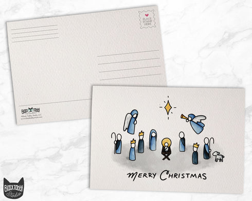 Merry Christmas Nativity - 46 Postcards