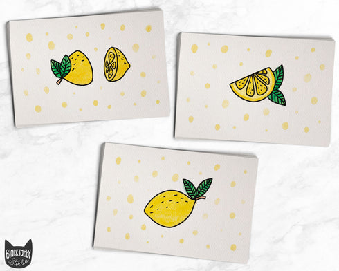 Cute Yellow Lemons - 46 Postcards