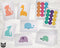 Chevron Animals Around the World Collection - 46 Congrats Cards & Envelopes with Seal Stickers