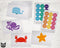 Under The Sea Chevron Animals Collection - 46 Thank You Cards & Envelopes with Seal Stickers