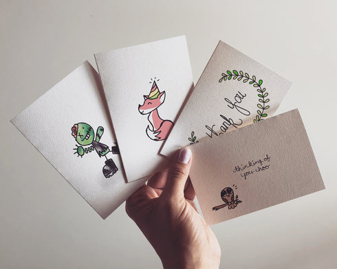 Mystery Pack - Random Collection Pack of 4 Cards & Envelopes