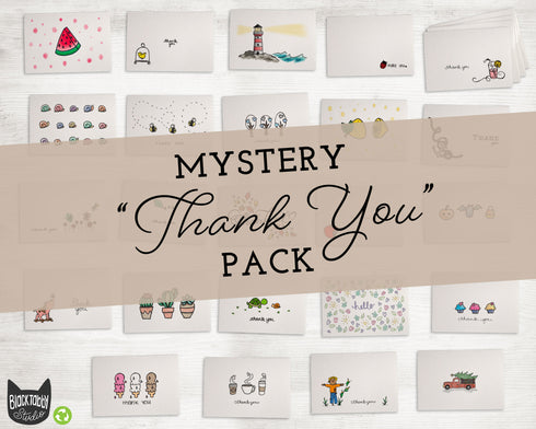 Mystery Pack - THANK YOU Collection - 24 Cards & Envelopes