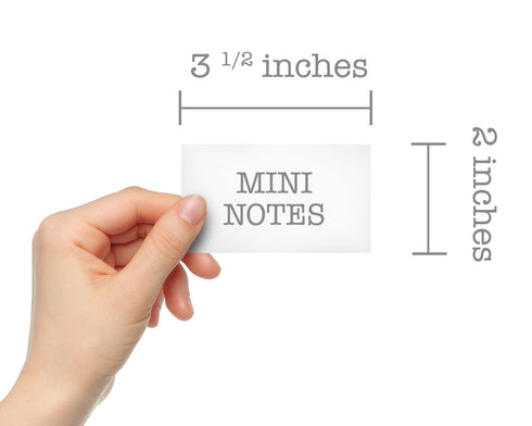 "Thankful" Flat Table Place Cards - 48 Mini Notes