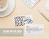 "You are a Blessing" Flat Table Place Cards - 48 Mini Notes